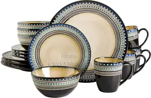 Luxury 24-Piece Gibson Elite Stoneware Dinnerware Set