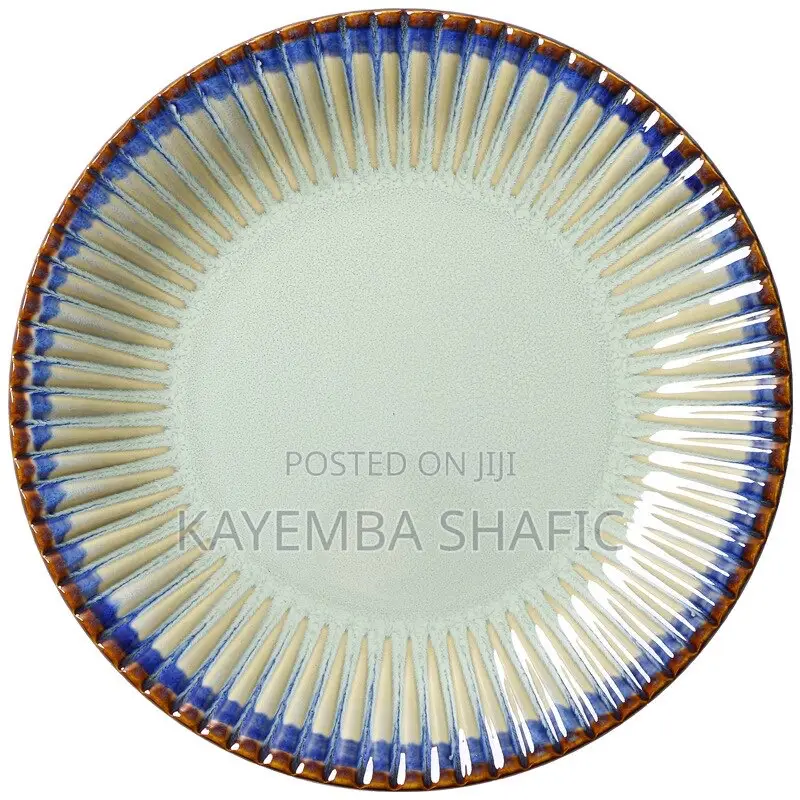 Elegant 24-Piece Ribbed Ceramic Dinnerware Set (Service for 6)