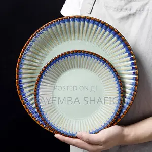Elegant 24-Piece Ribbed Ceramic Dinnerware Set (Service for 6)