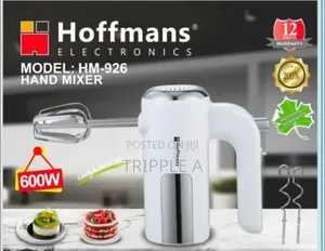 Egg and Dough Beater Hand Mixer Electric White Color