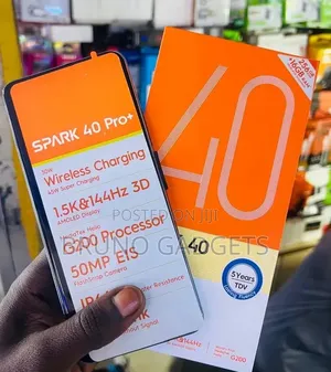 New Tecno Spark 40 Pro+ 256 GB Black