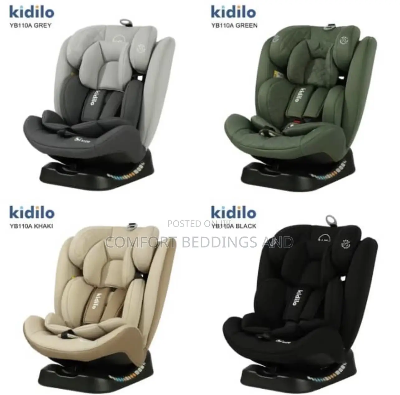 Kidilo Baby Car Seat 360 Green