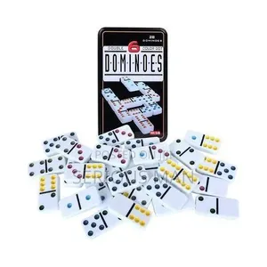 Double 6 Color Dot Dominoes Game Set