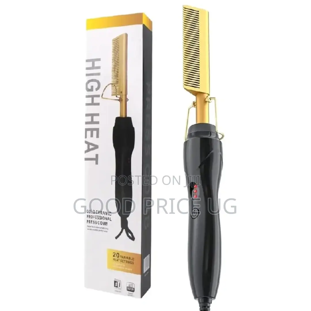 Gold Ceramic Professional Press Comb