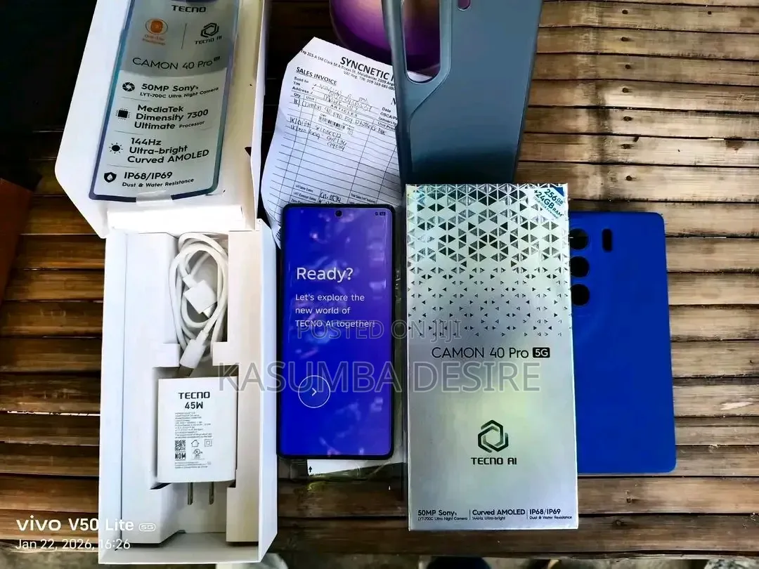 New Tecno Camon 40 Pro 5G 256 GB Gray