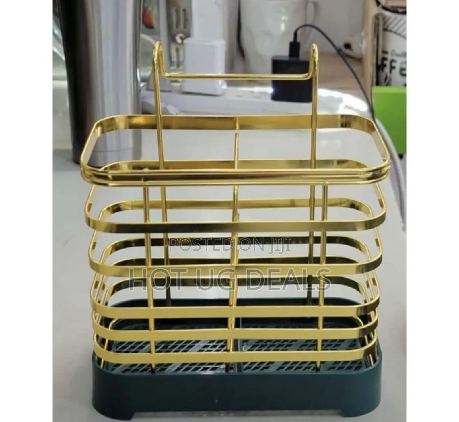 Cutlery Set Holder - Gold