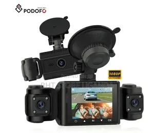 Podofo 1080p Triple Lens 2.4 Inch Dash Cam