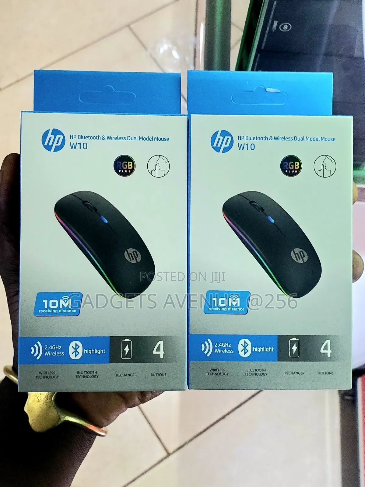 Hp W10 Mouse Dual-Mode Connectivitybluetooth and a 2.4ghz Wireless Usb