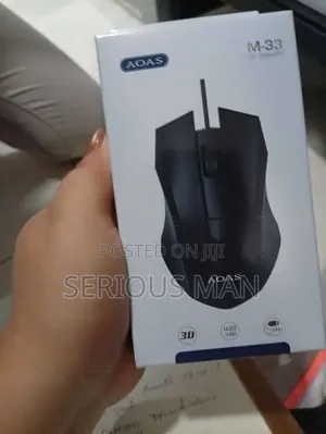 Aoas M-33 Ergonomic Wired Optical Mouse.