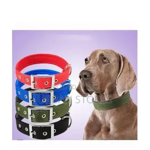 Four-Layer Nylon Thickened Cow Collar Like With 2-Row Traction Chain