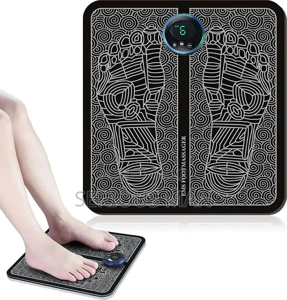 Ems Foot Massager Pad With a Digital LCD Control Unit