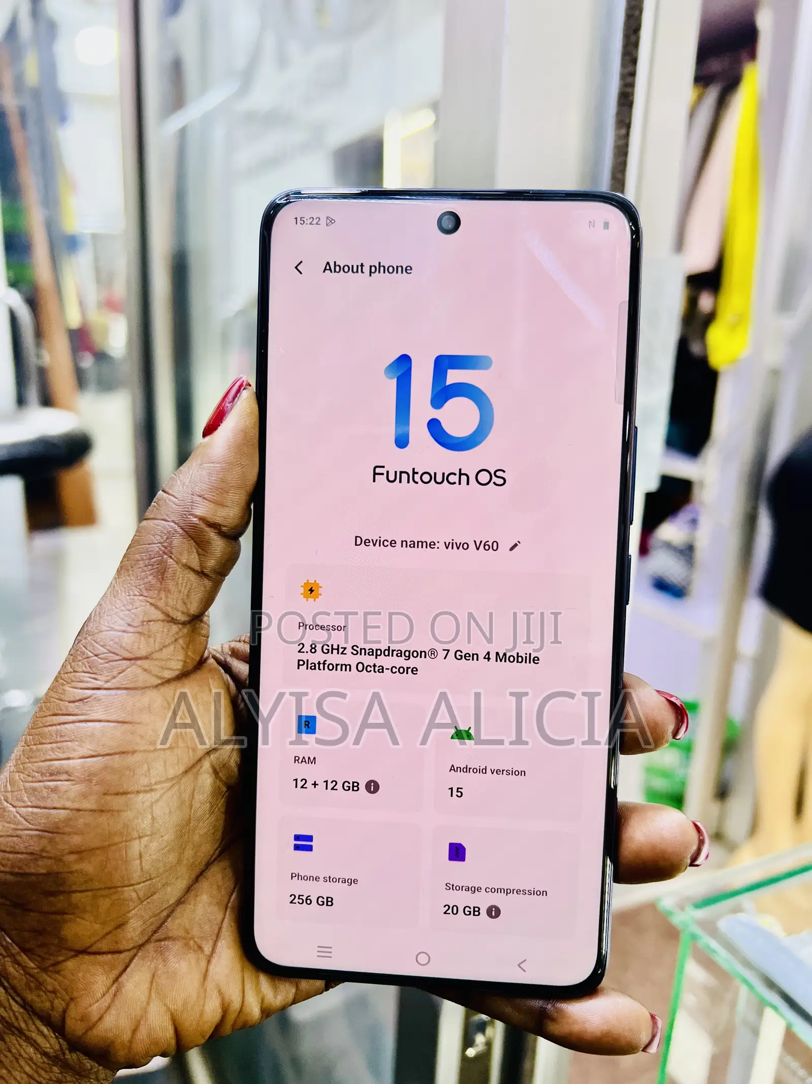 Vivo V60 256 GB Gray