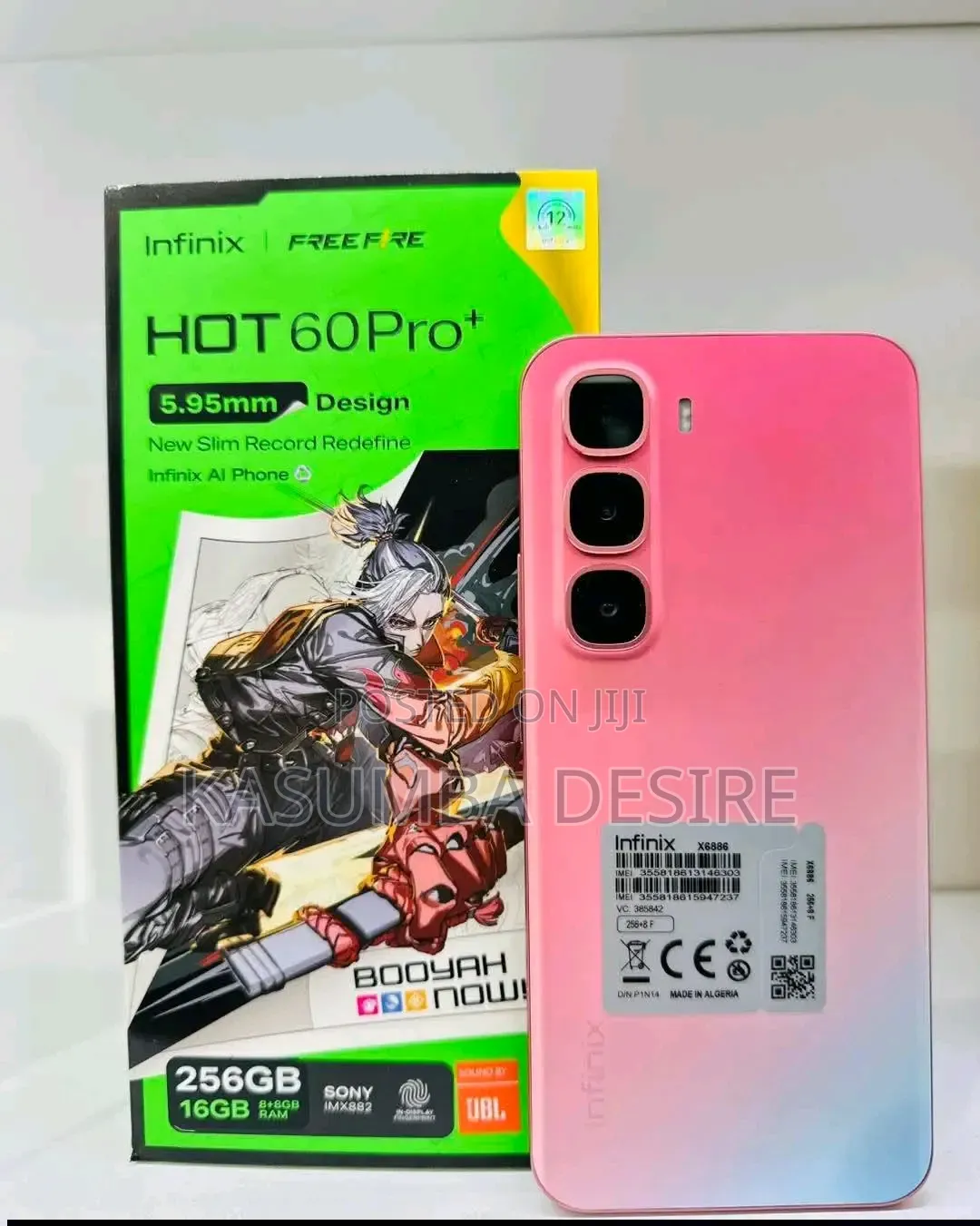 New Infinix Hot 60 Pro+ 256 GB Pink