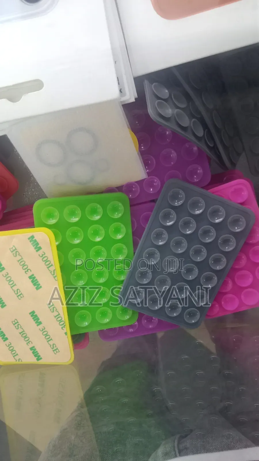 Phone Holder Mount Silicone Sticker for iPhone, Samsung- Multicolour