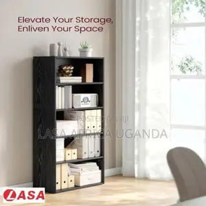 Lasa 5-tier Bookcase Sturdy & Adjustable Shelving Unit Storage
