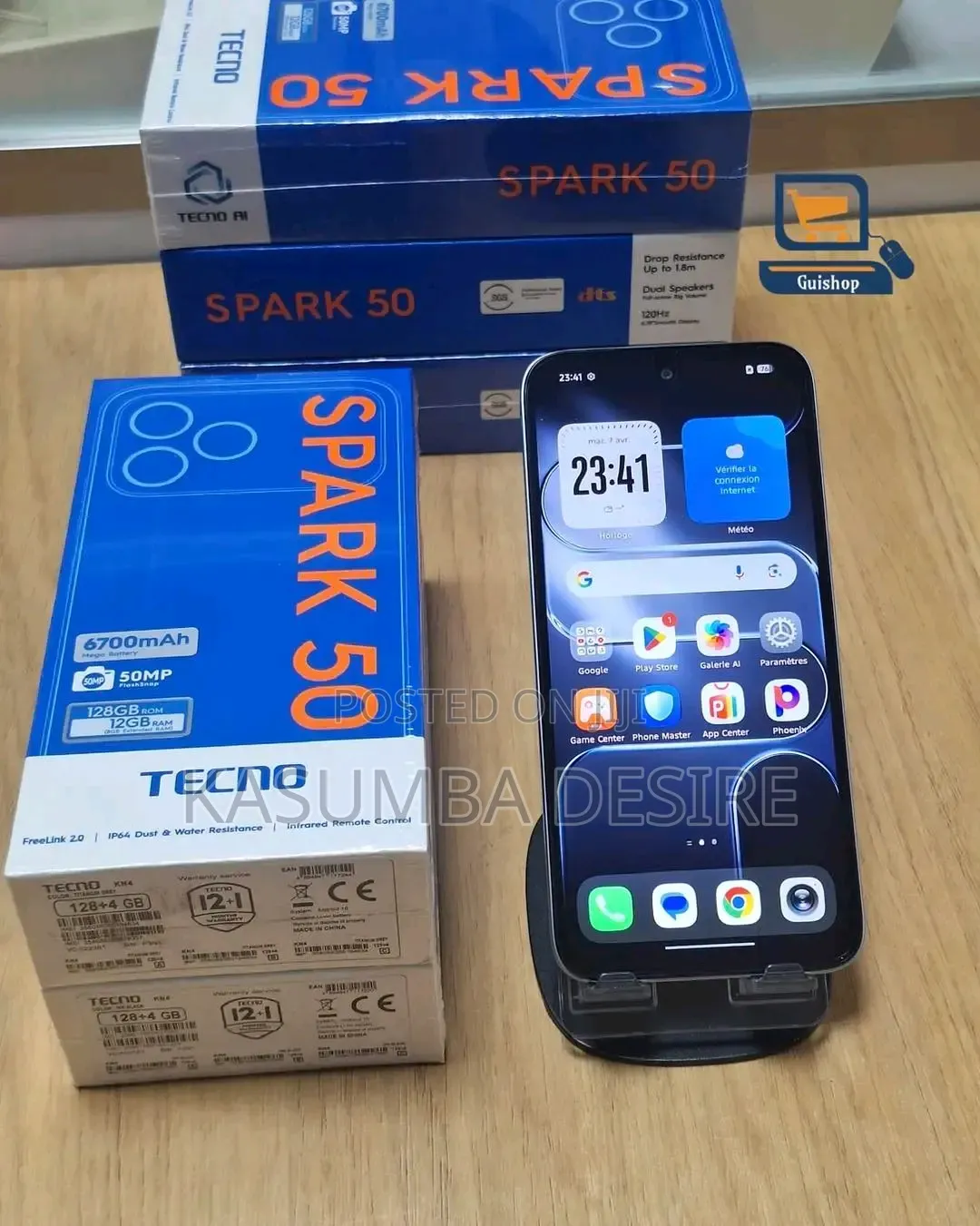 New Tecno Spark 50 128 GB Gray