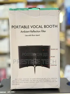 Portable Vocal Booth With Ambient Reflection Filter, Studio, Sound