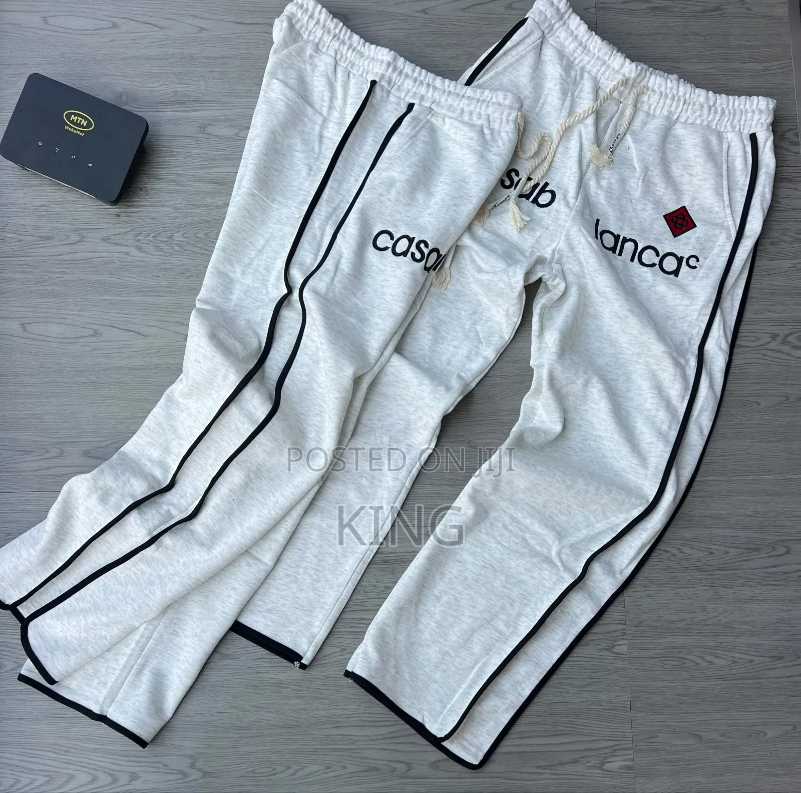 Casablanca Joggers. Black, Grey, Red