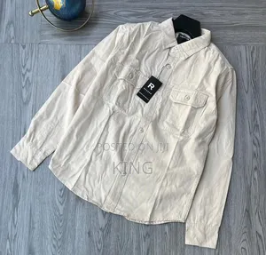 Twin Button-Flap Chest Pockets Cargo Shirts