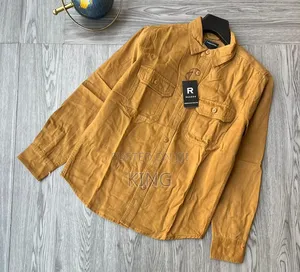 Twin Button-Flap Chest Pockets Cargo Shirts