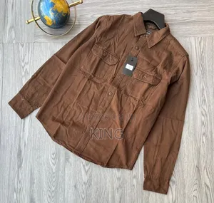 Twin Button-Flap Chest Pockets Cargo Shirts