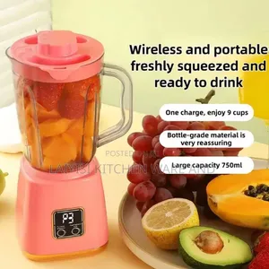 Rechargeable Portable Juicer With Digital Display