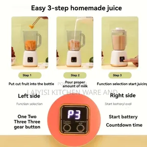 Rechargeable Portable Juicer With Digital Display