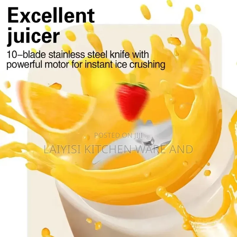 Rechargeable Portable Juicer With Digital Display