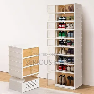 Foldable Shoe Rack Features a 9-Layer