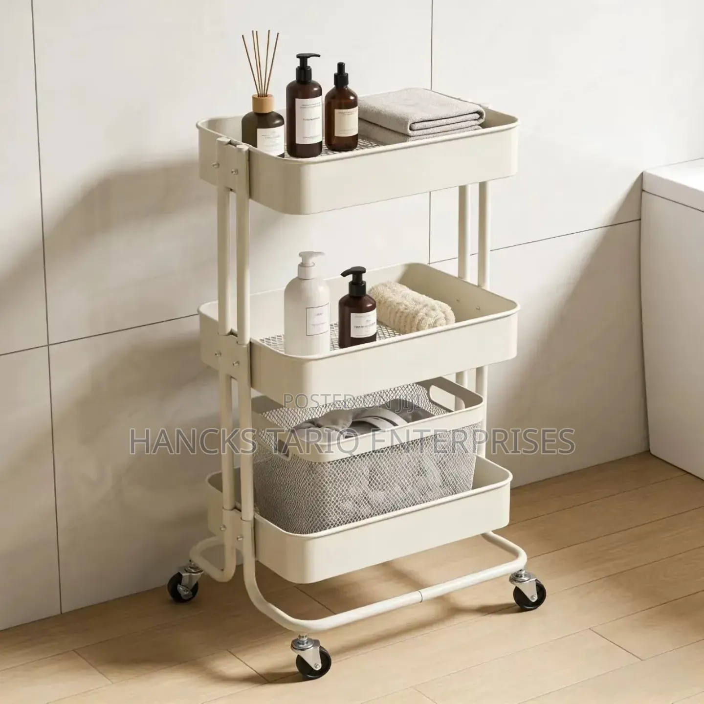 Versatile Mobile Storage Trolley – Ideal for Kitchen, Office Beauty