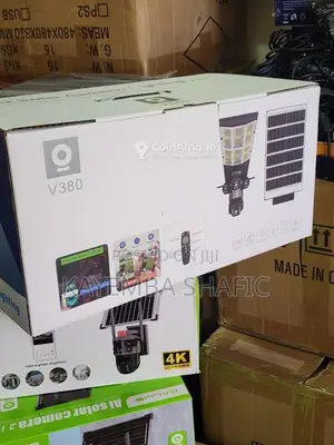 V380 Pro Ai Solar Camera Lighting 2-in-1 Outdoor Security System