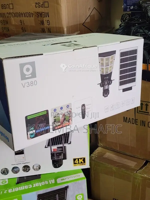V380 Pro Ai Solar Camera Lighting 2-in-1 Outdoor Security System