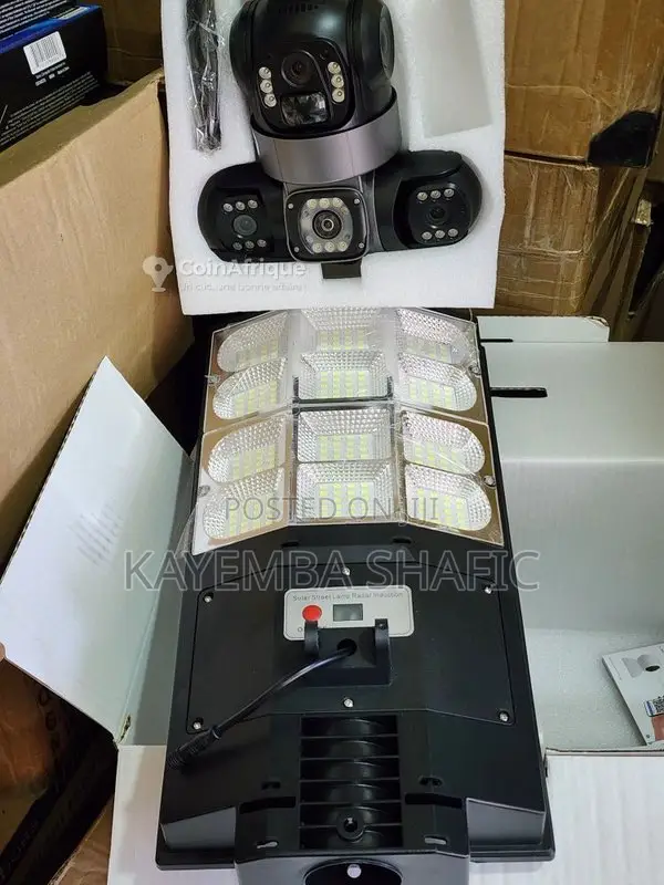 V380 Pro Ai Solar Camera Lighting 2-in-1 Outdoor Security System