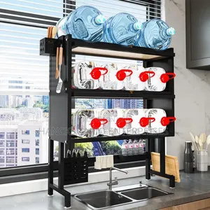 Premium Over-the-sink Kitchen Storage Shelf – All-in-one Organizer