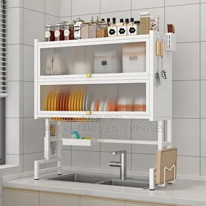 Premium Over-the-sink Kitchen Storage Shelf – All-in-one Organizer