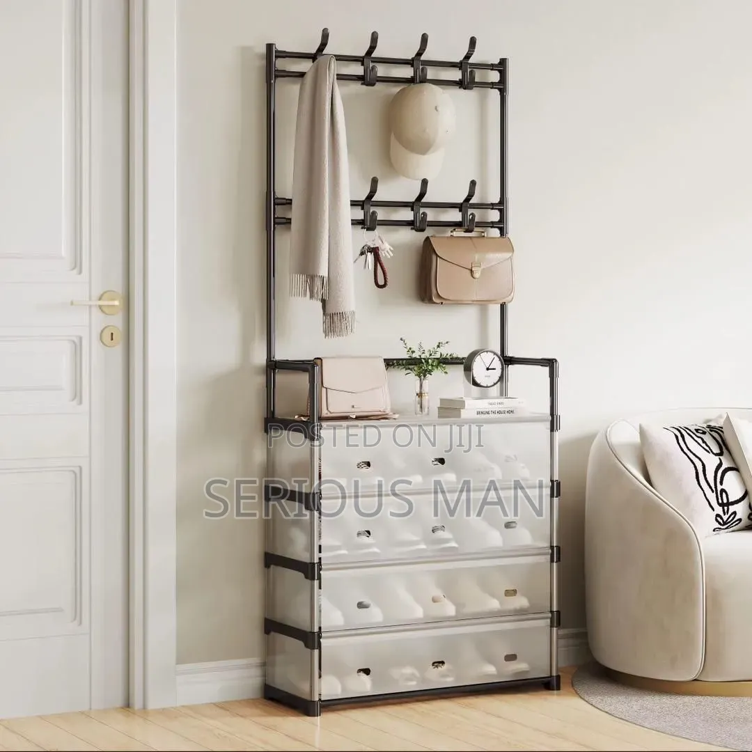 5-Tier Dust-Proof Entryway Organizer