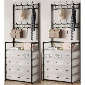 5-Tier Dust-Proof Entryway Organizer
