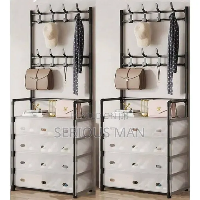5-Tier Dust-Proof Entryway Organizer