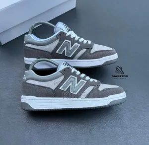 New Balance 480 Sneakers in a Stonewave Gray Suede