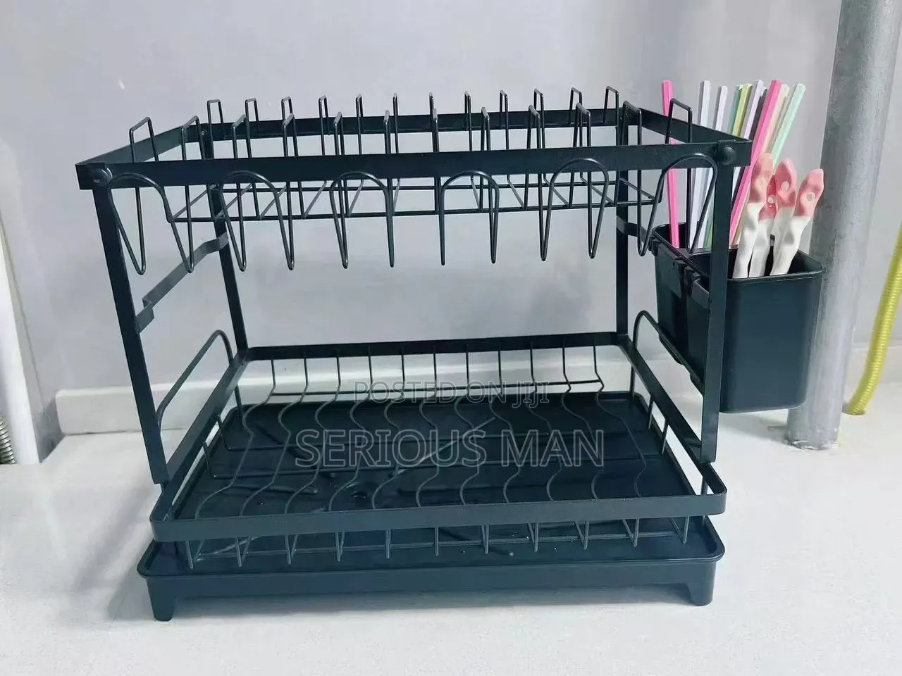 2-Tier Space-Saving Dish Drying Rack.