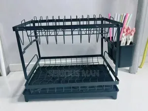 2-Tier Space-Saving Dish Drying Rack.