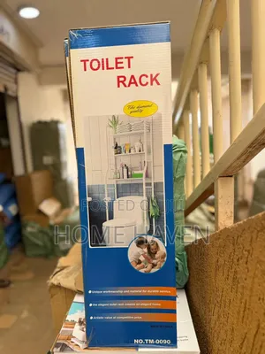 3 Tier Metallic Toilet Storage Rack