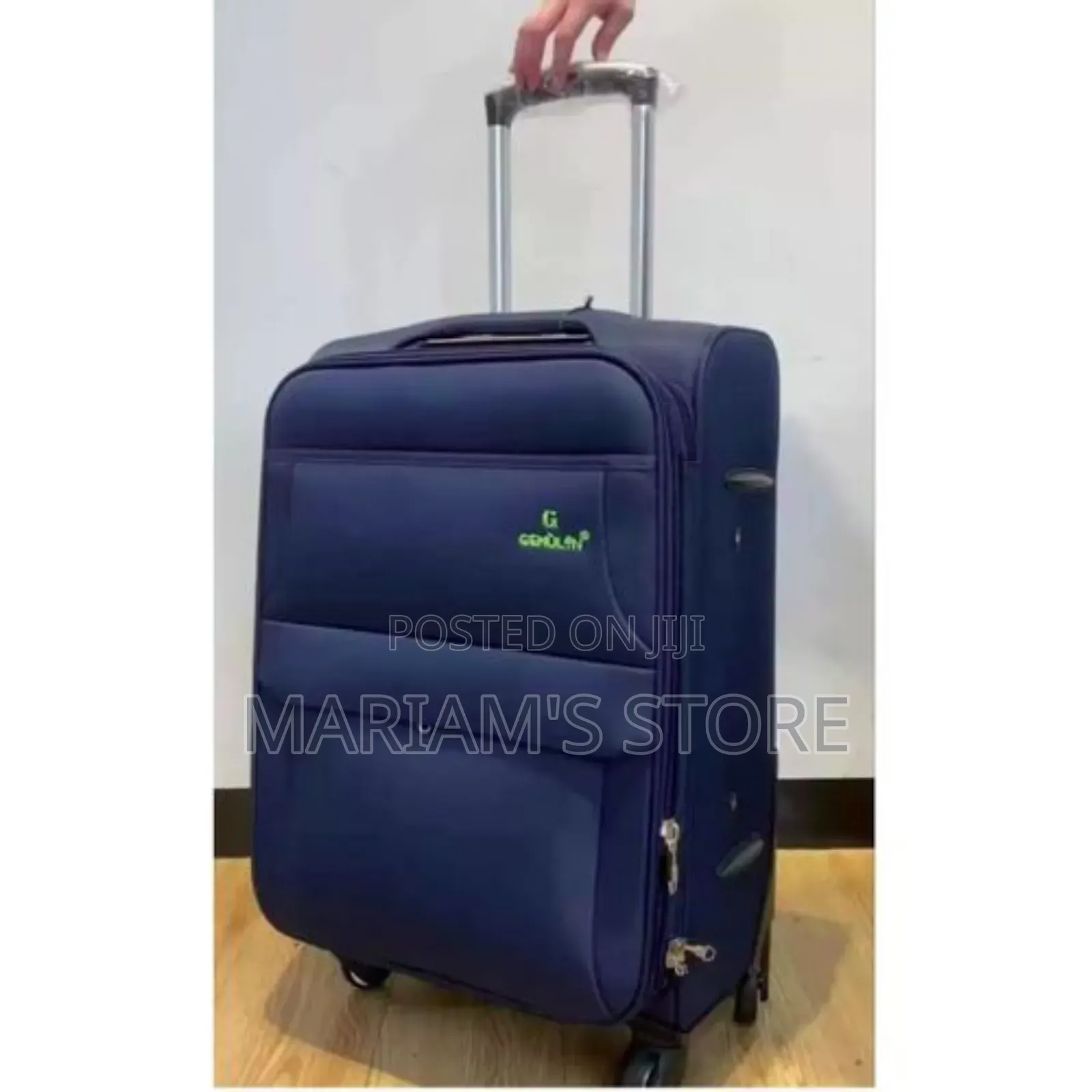3-Piece Suitcase Set With Durable Fabric Material and Four Wheels]