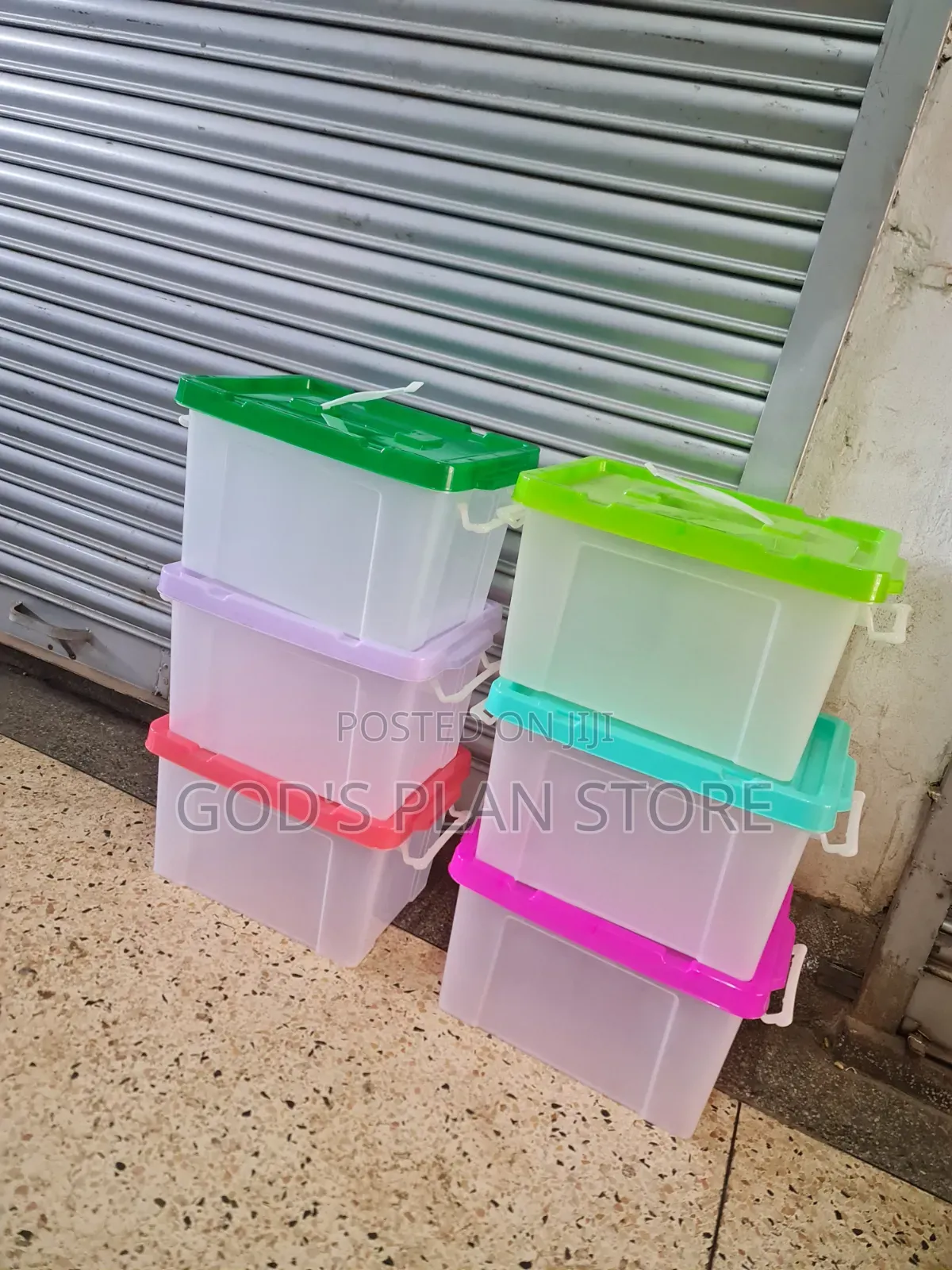 Multi Colors Cover Plastic Storage Boxes Plastic Storage Boxes