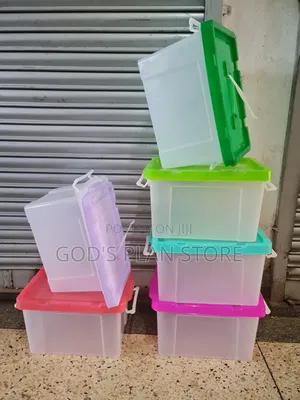 10litres Green Cover Plastic Storage Boxes Plastic Storage Boxes
