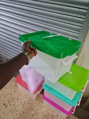 10litres Green Cover Plastic Storage Boxes Plastic Storage Boxes