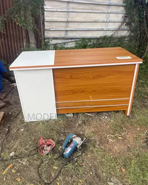 Office /Table With /140cm and 60cm and 75cm/ Brown Table /Top Wood /