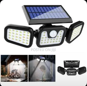 Solar Light Motion Sensor Security Dummy Camera - Black