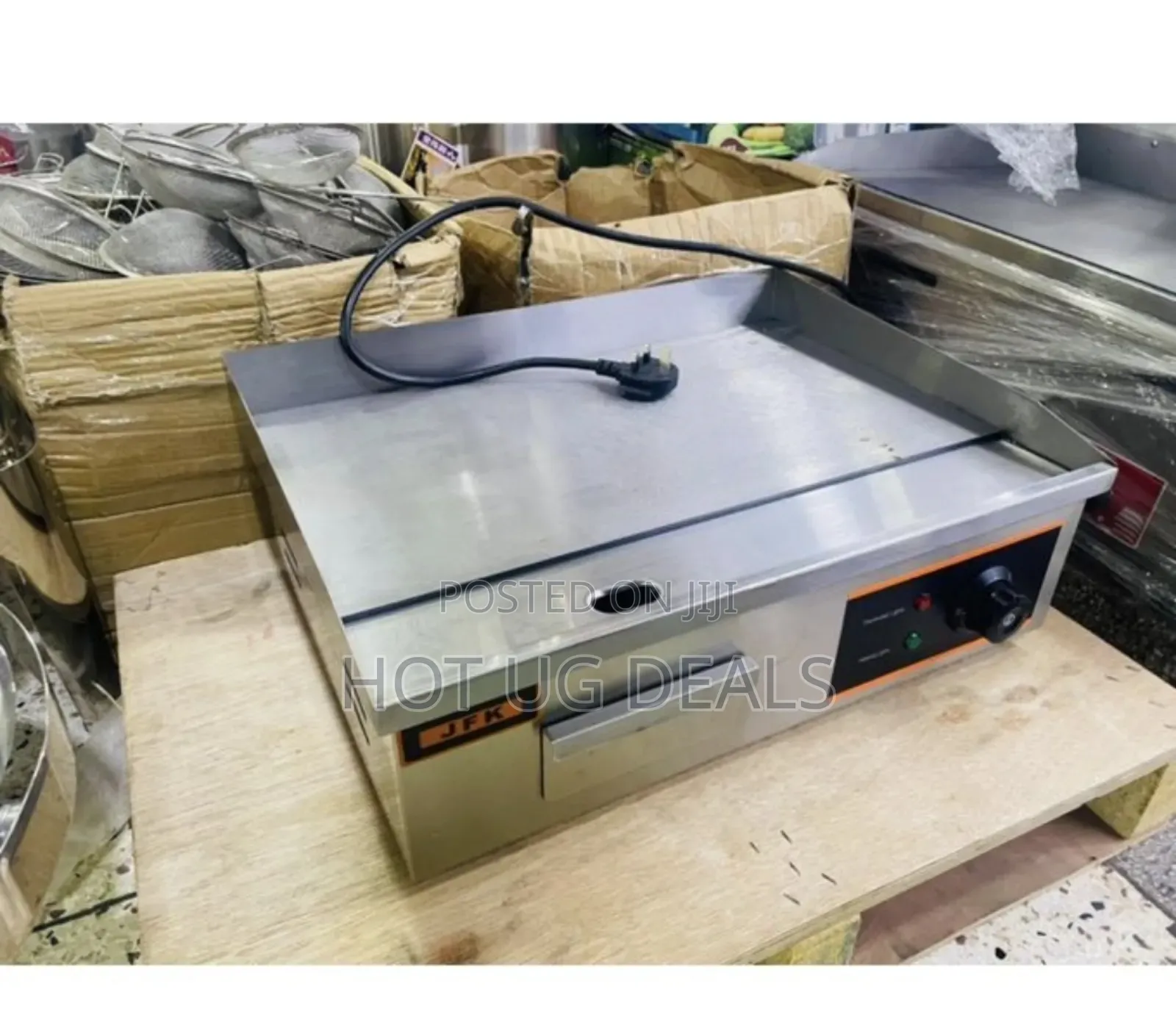 Commercial Single Chapatti Electric Griddle-Silver