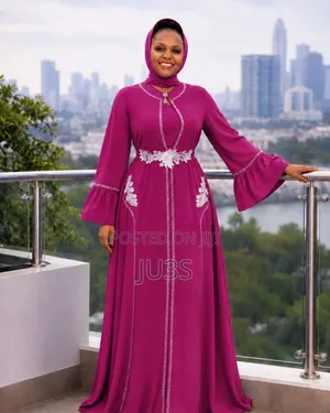 Embroidered Silk Abayas in Many Differnt Colours